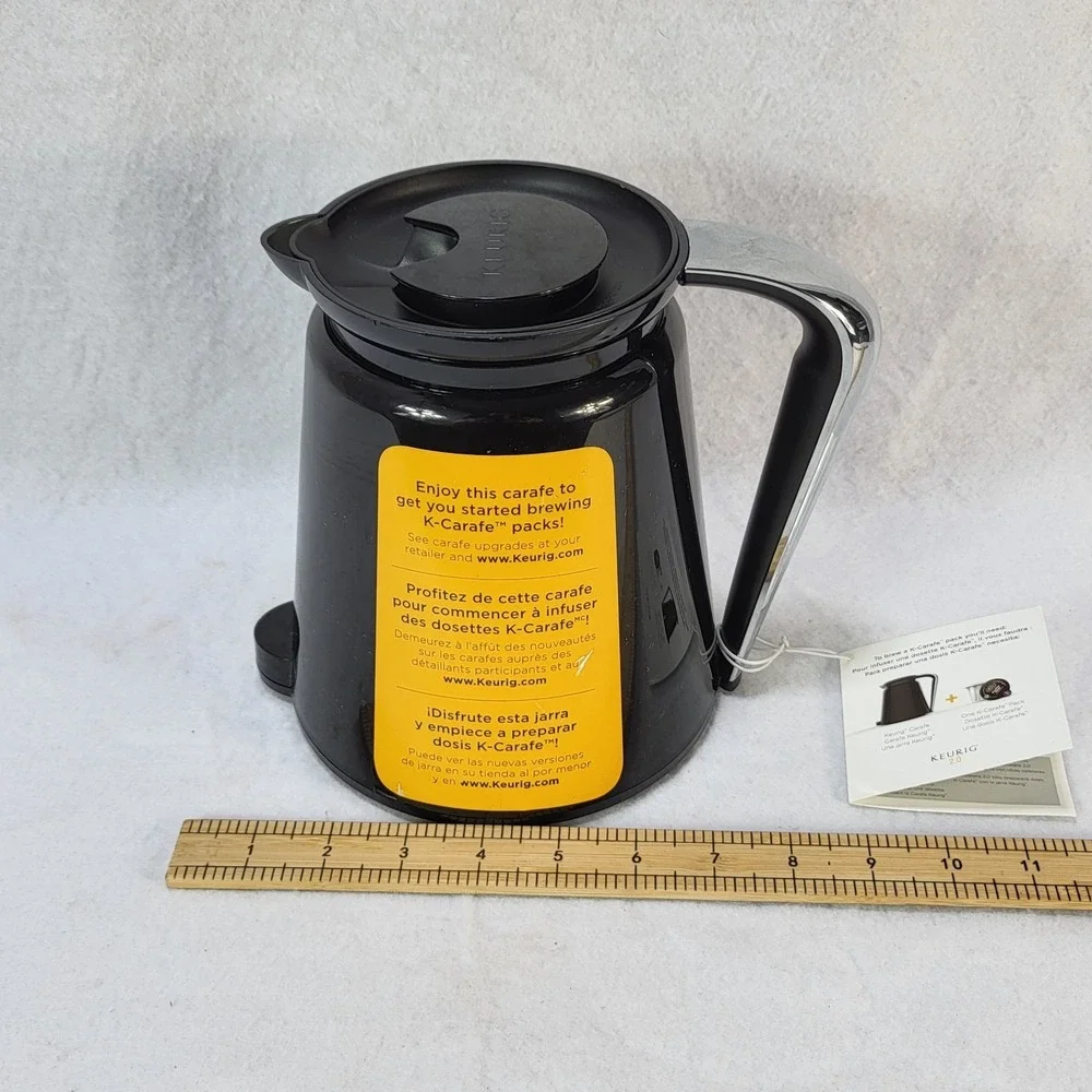 Keurig 2.0 Coffee Carafe Black Replacement Pot K Carafe Brewer Accessory Unused‎